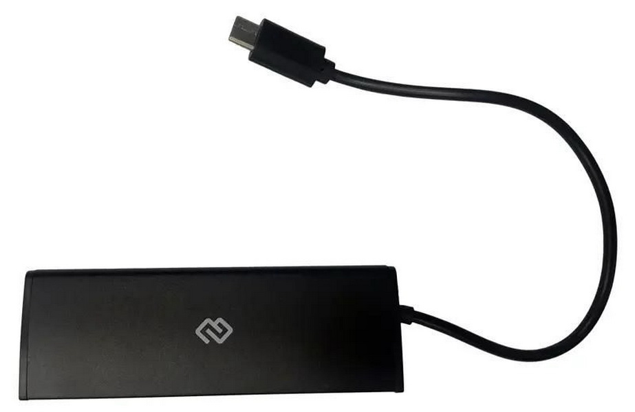 

Хаб разветвитель Digma HUB-4U2.0-UC-B, черный, Хаб (разветвитель) Digma HUB-4U2.0-UC-B, черный