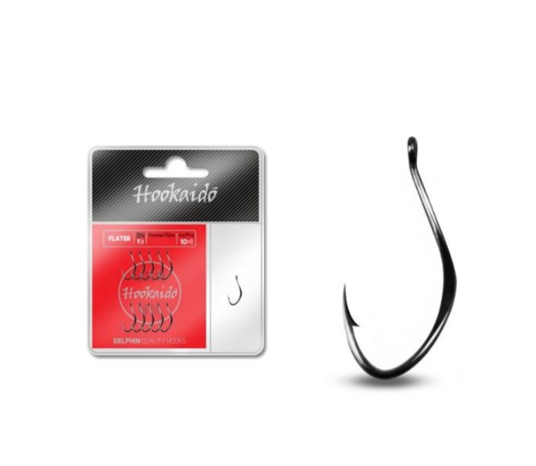 

Рыболовные крючки Delphin Hookaido Flater Hooks 9, 10 шт., Hookaido Flater Hooks