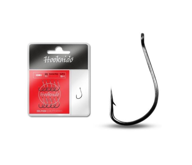 

Рыболовные крючки Delphin Hookaido Keiru Hooks 8, 10 шт., Hookaido Keiru Hooks