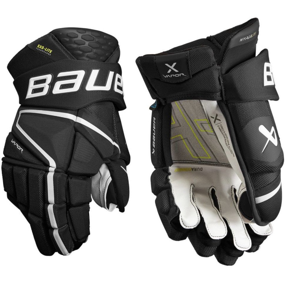 Перчатки хоккейные BAUER Vapor Hyperlite S22 INT 1059956 (12 / черный-белый)