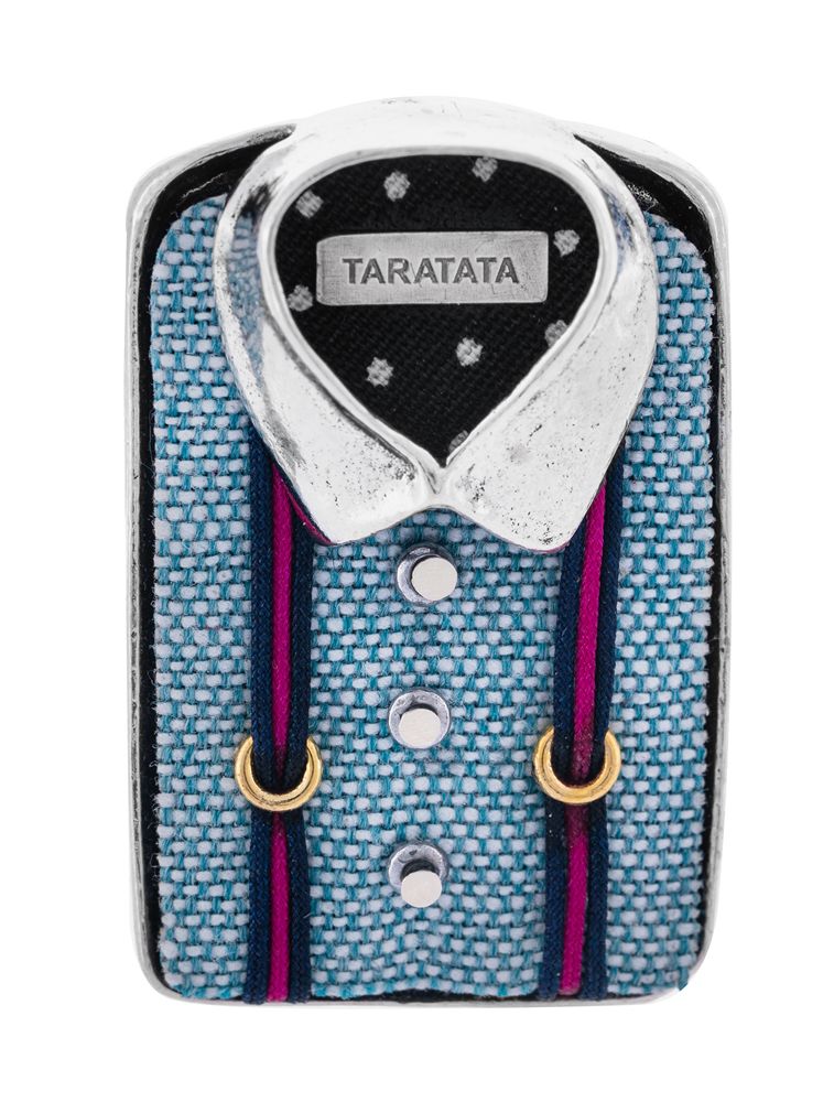 

Брошь из бижутерного сплава с текстилем TARATATA TT-T20-50205-104, TT-T20-50205-104