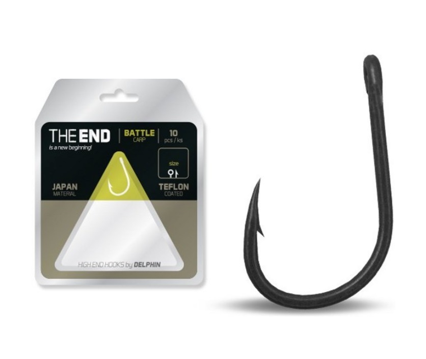 

Рыболовные крючки Delphin The End Battle Carp Hook 4, 10 шт., The End Battle Carp Hook
