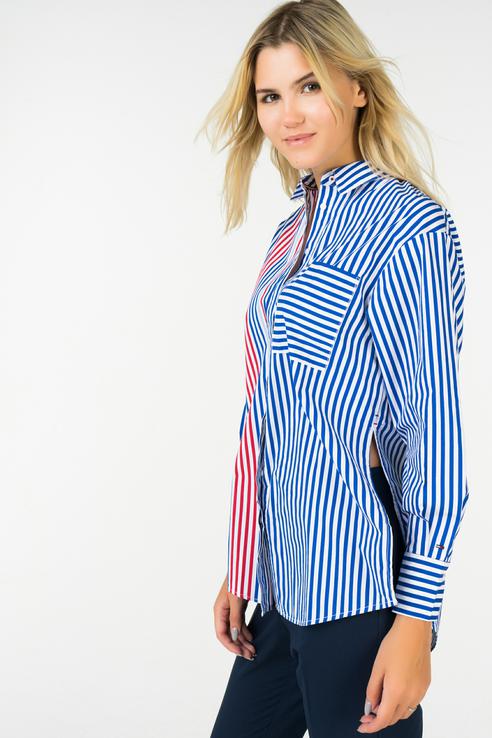 

Рубашка женская Tommy Hilfiger 1400000906/3 голубая 42, 1400000906/3