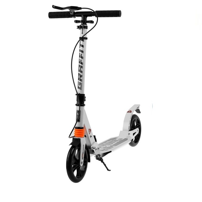 

Самокат SCOOTER, задний амортизатор, ABEC 5, цвет белый, П00000352
