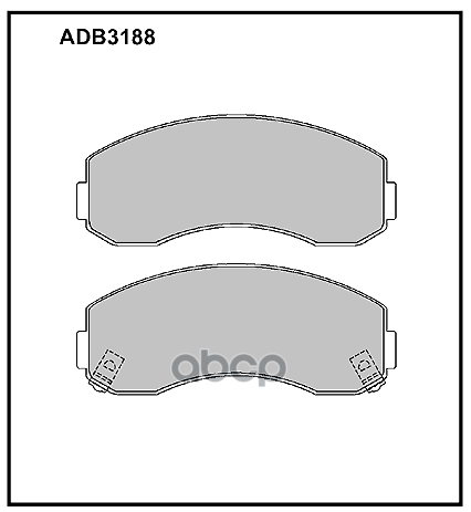 

Тормозные кололки ALLIED NIPPON передние дисковые ADB3188