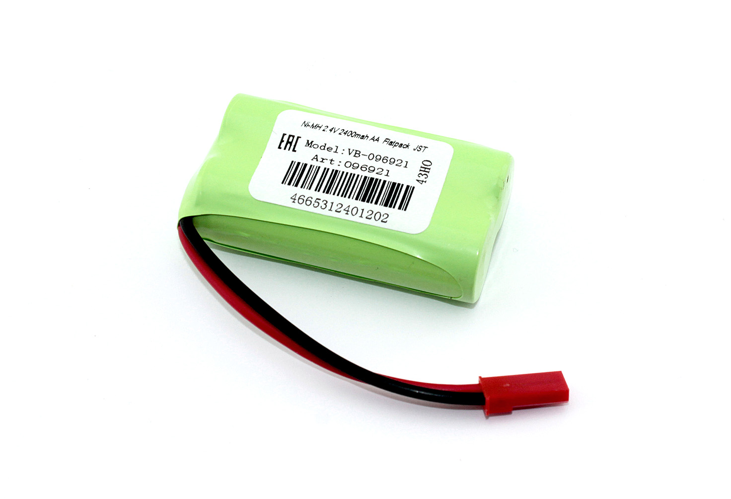 Аккумулятор Ni-MH 2.4V 2400mAh AA Flatpack разъем JST