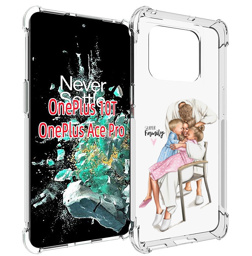 

Чехол MyPads Super-family для OnePlus 10T, Прозрачный, Tocco