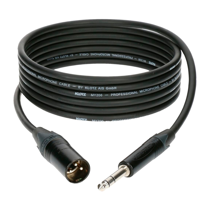 Кабель аудио 1xJack - 1xXLR KLOTZ M1MS1B0500