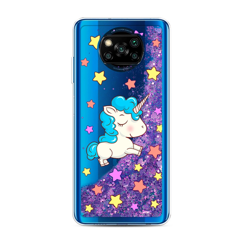 

Чехол Awog на Poco X3/X3 Pro "Звездный единорог", Разноцветный, 39292-1