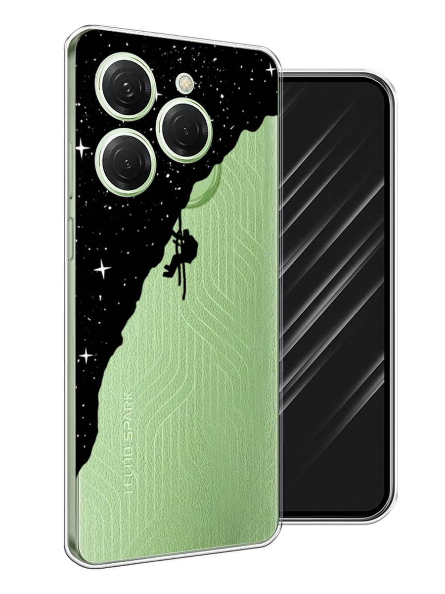 

Чехол Awog на Tecno Spark 20 Pro "Скалолаз в космосе", Черный;белый;бежевый, 304850-1