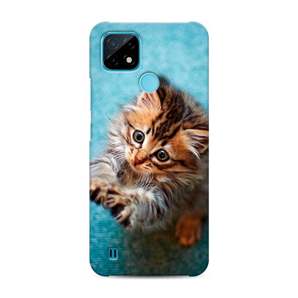

Пластиковый чехол "Котенок просит есть" на Realme C21, 254920-1