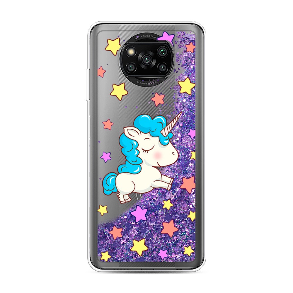 

Чехол Awog на Poco X3/X3 Pro "Звездный единорог", Разноцветный, 310692-1