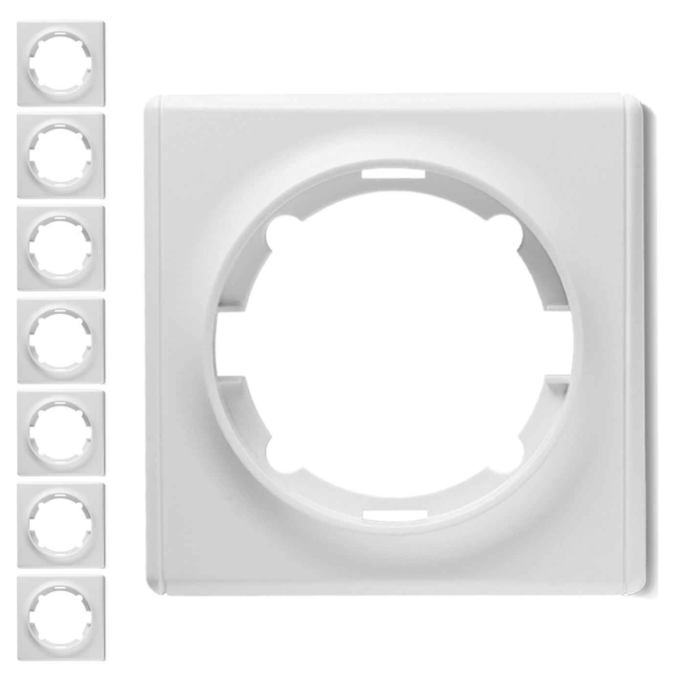Комплект рамок одинарных OneKeyElectro, цвет белый 7 шт.