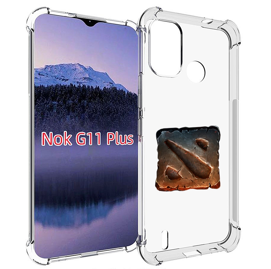 

Чехол MyPads dota 2 логотип 2 для Nokia G11 Plus, Прозрачный, Tocco