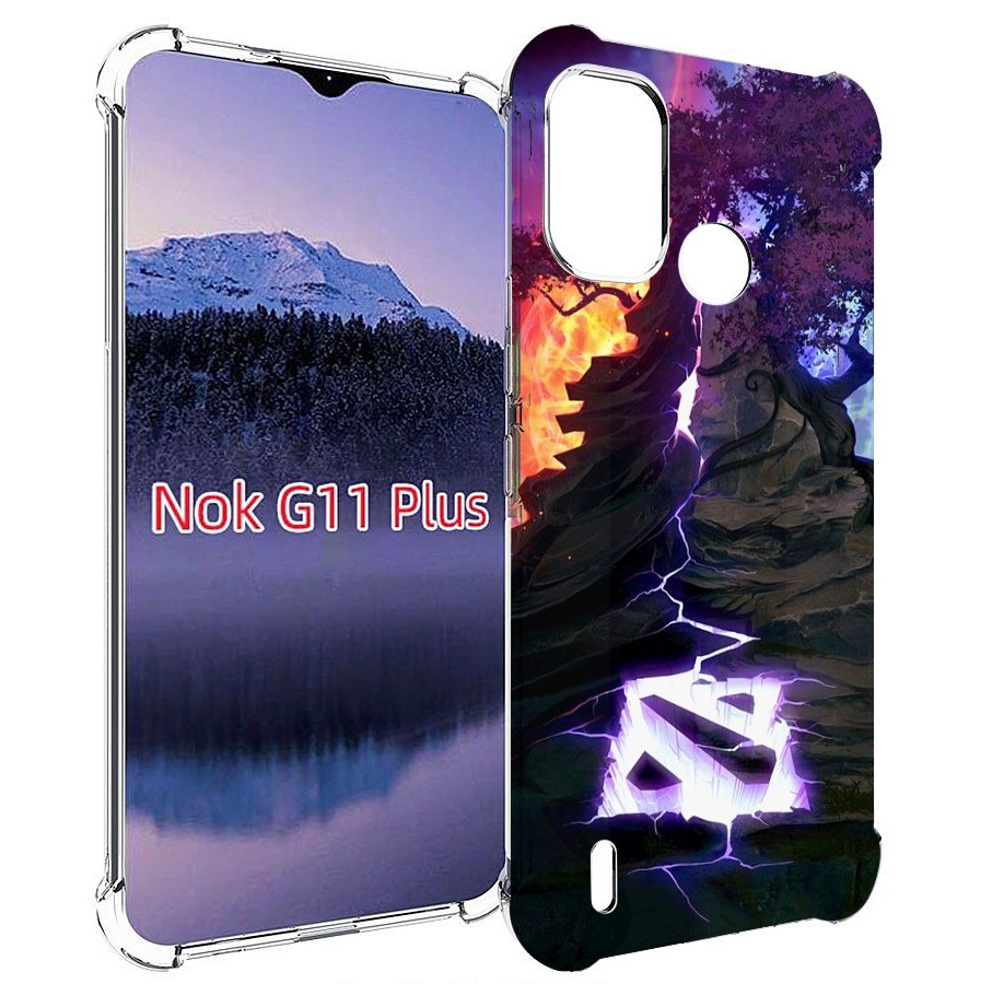 

Чехол MyPads dota 2 логотип для Nokia G11 Plus, Прозрачный, Tocco