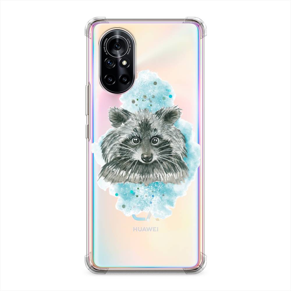 

Чехол Awog на Huawei Nova 8 "Енот в голубом облаке", Разноцветный, 6105751-1
