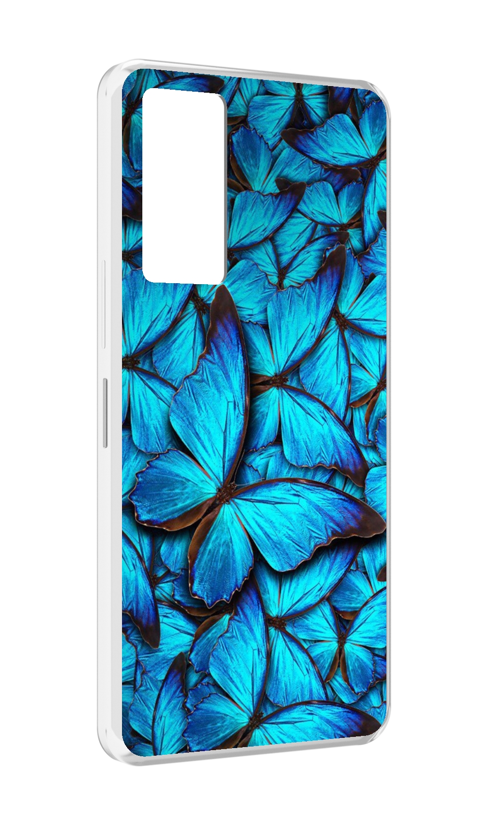 

Чехол MyPads бирюзовые бабочки для Infinix Note 11, Прозрачный, Tocco