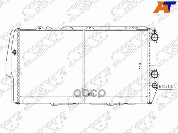 

Радиатор Audi 100 C3 86-90 2.0-2.3 Длинный (Трубчатый) Sat арт. ST-01-0001
