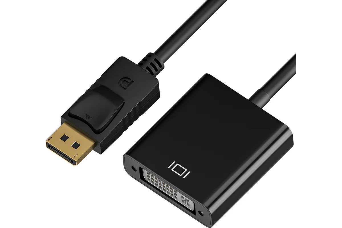 

Переходник DisplayPort - DVI-I вилка-розетка 0.2м черный