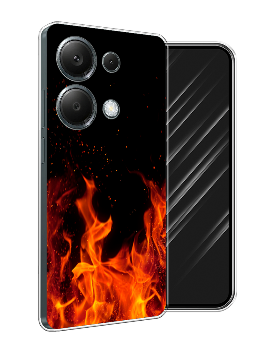 

Чехол Awog на Poco M6 Pro 4G "Все в огне", Оранжевый;черный, 321750-1