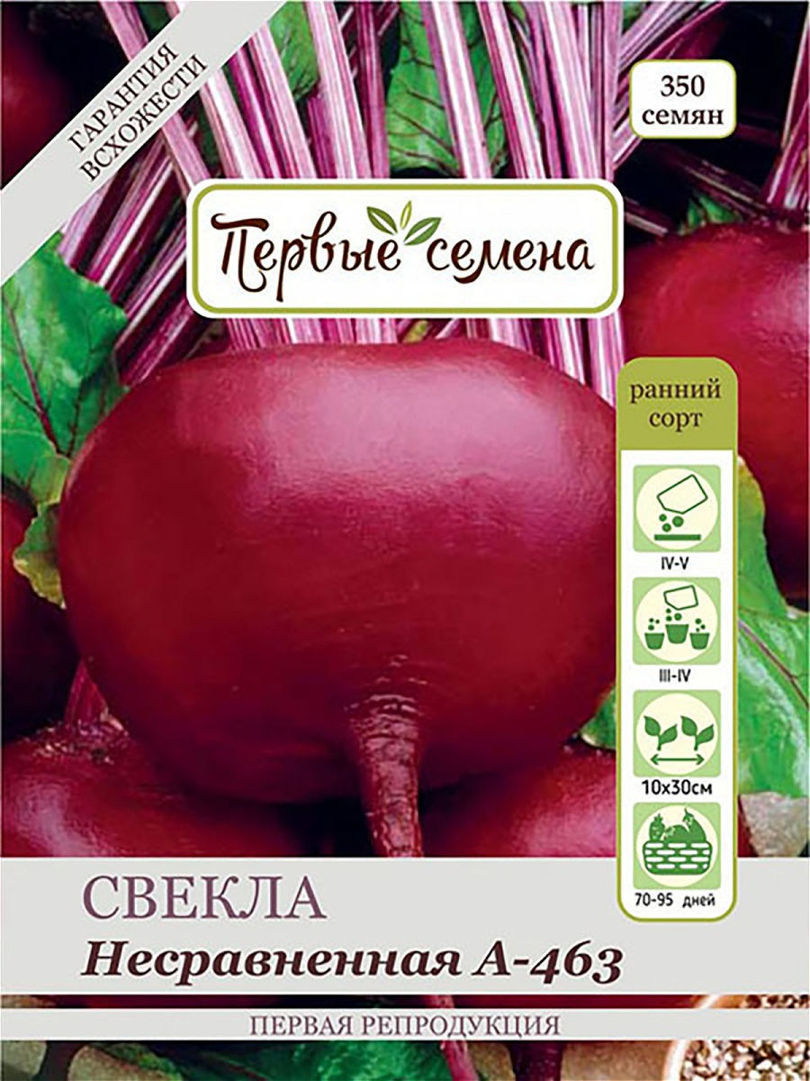 

Семена Первые семена Свекла столовая Несравненная А-463, 3,3 г, 015162-1Семена