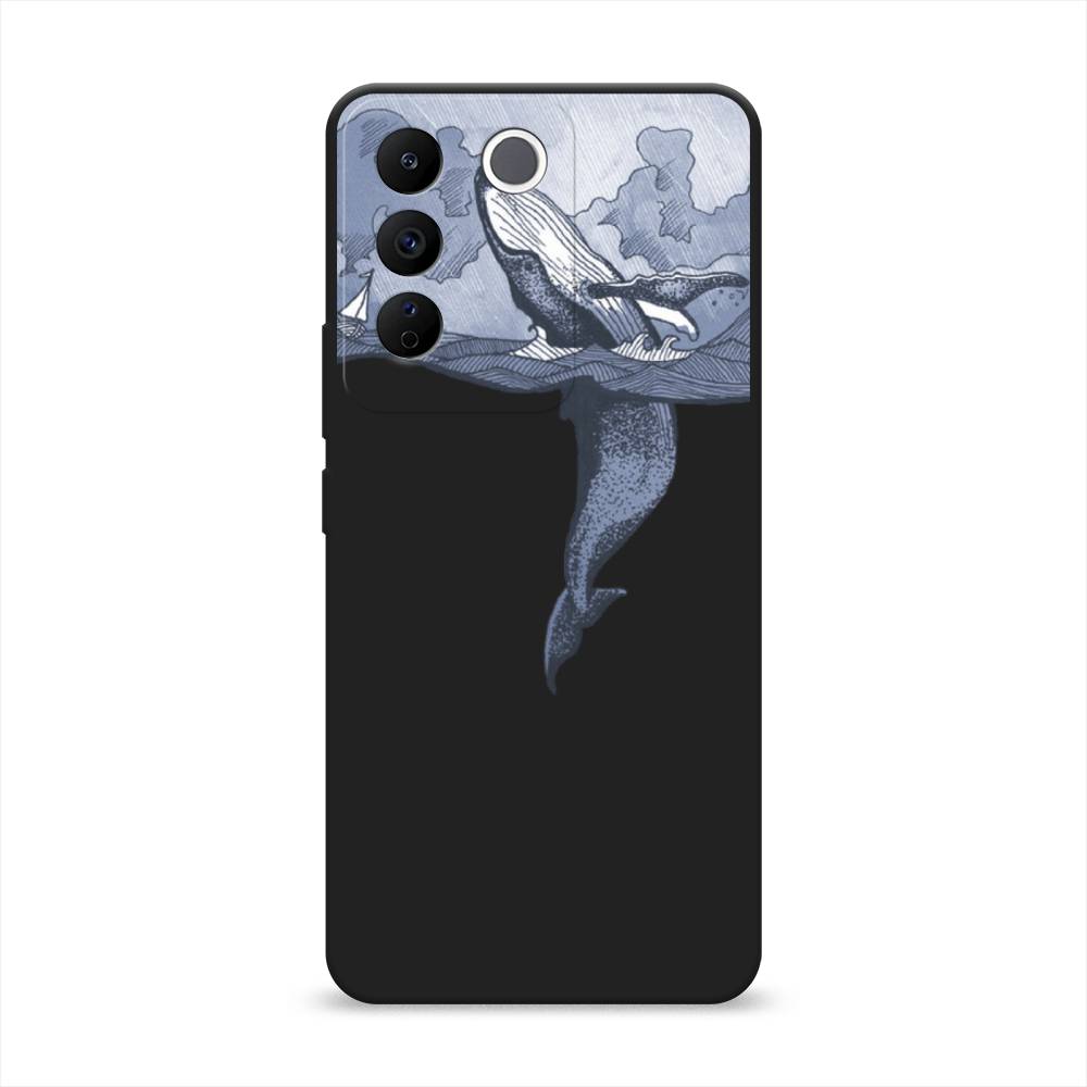 

Чехол Awog на Vivo V27e "Два измерения", Голубой;черный;прозрачный, 268352-1