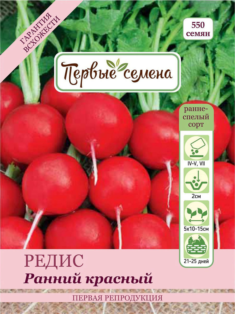 Редис ранний красный. Редис ранний красный 1+1/5г Гавриш. Семена. Редис "ранний красный". Ранние сорта редиса для открытого грунта. Семена скороспелого редиса.