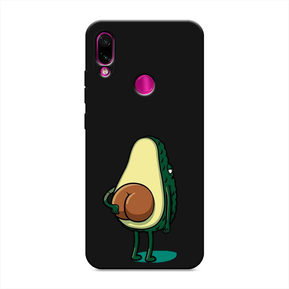 фото Матовый силиконовый чехол "попа авокадо" на xiaomi redmi note 7 awog