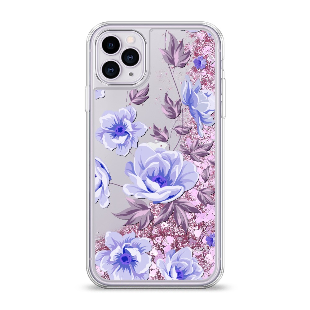 

Жидкий чехол с блестками "Цветочная фантазия 1" на Apple iPhone 11 Pro, 12394-1