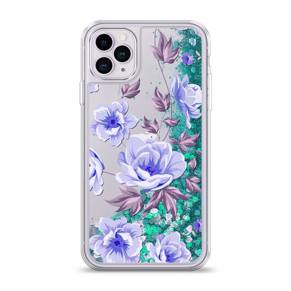 

Жидкий чехол с блестками "Цветочная фантазия 1" на Apple iPhone 11 Pro, 12395-1