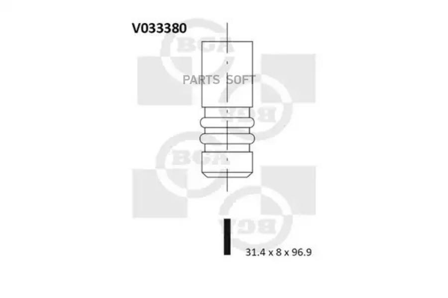 

Клапан Двигателя Выпускной Bga арт. V033380