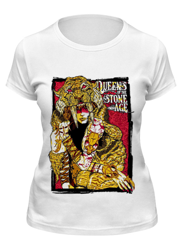 

Футболка женская Printio Queens of the stone age белая M, Белый, Queens of the stone age