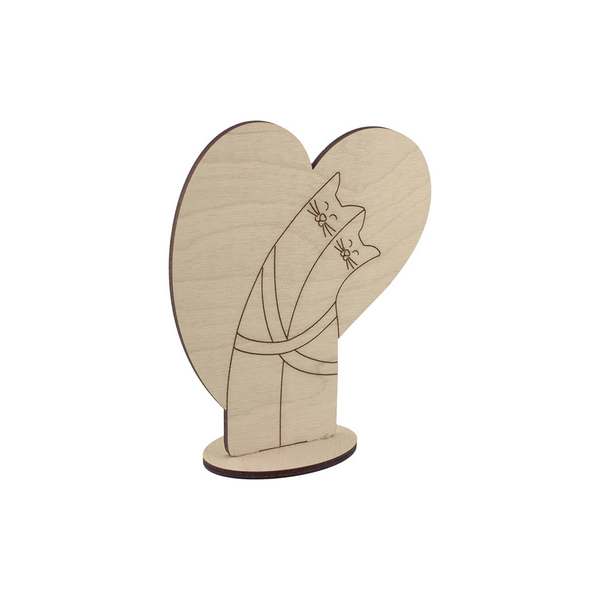 

Mr. Carving Заготовка для декорирования Обнимашки с сердцем ВД-276, 10x12 см от Mr. Carvin