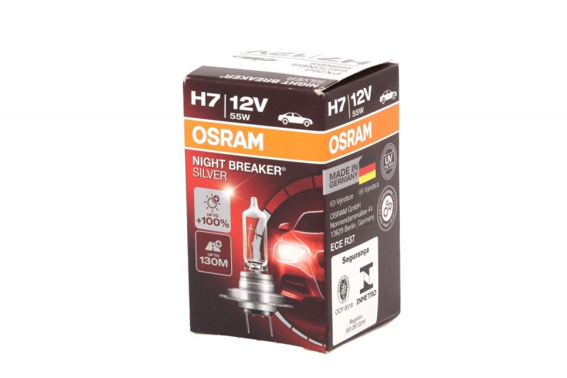 

Лампа галогенная автомобильная OSRAM 64210nbs Night Breaker Silver H7