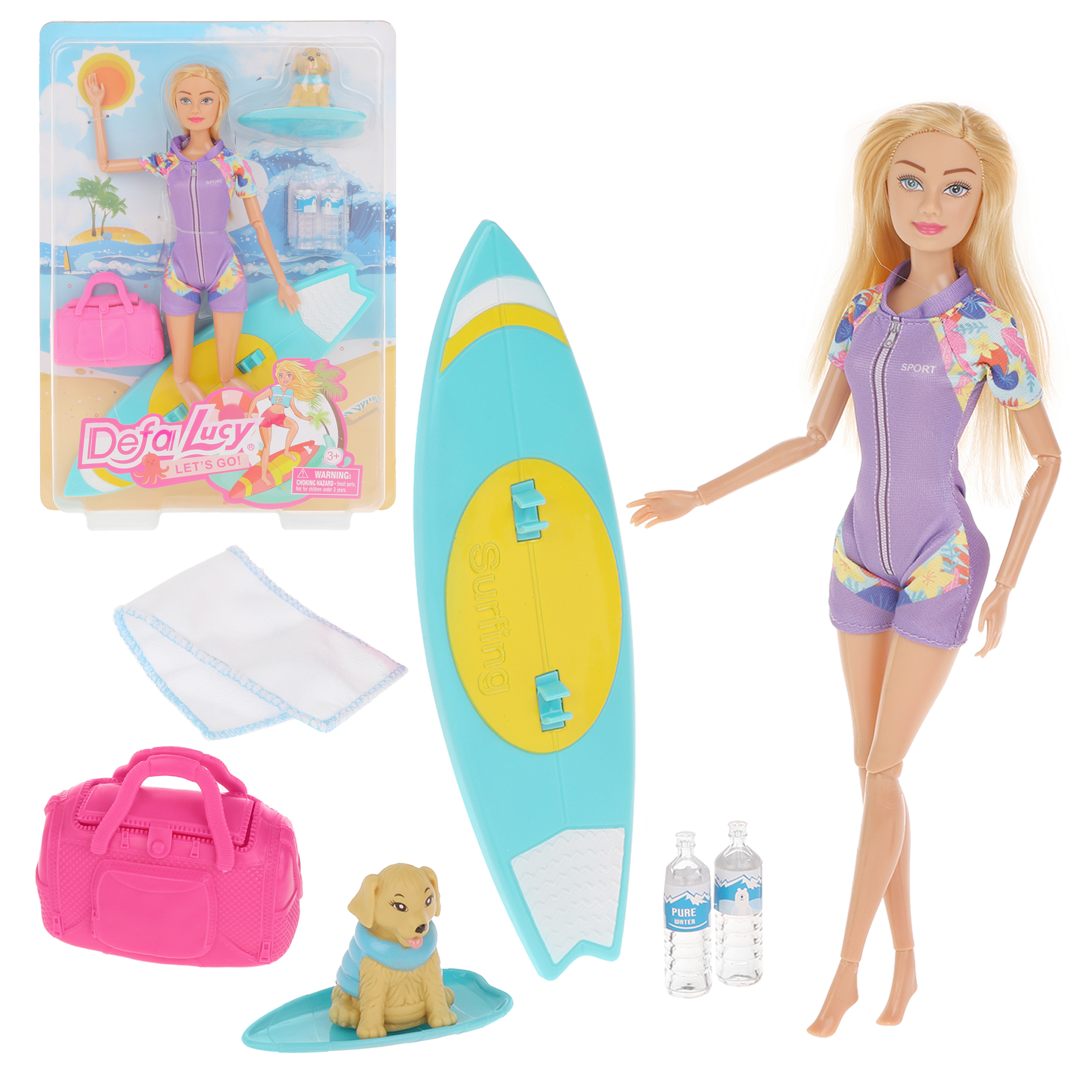 Кукла Defa Lucy Пляжный отдых с аксессуарами, 801013
