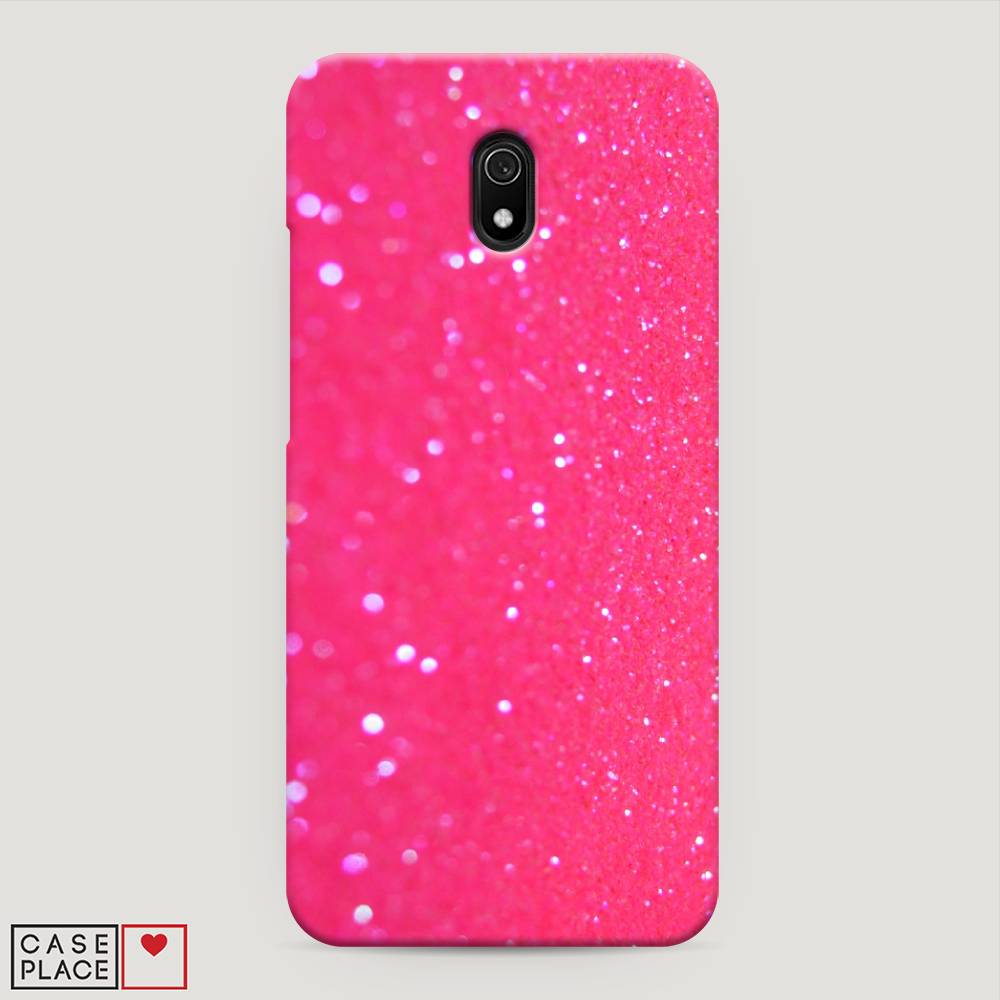 

Пластиковый чехол "Малиновые блестки рисунок" на Xiaomi Redmi 8A