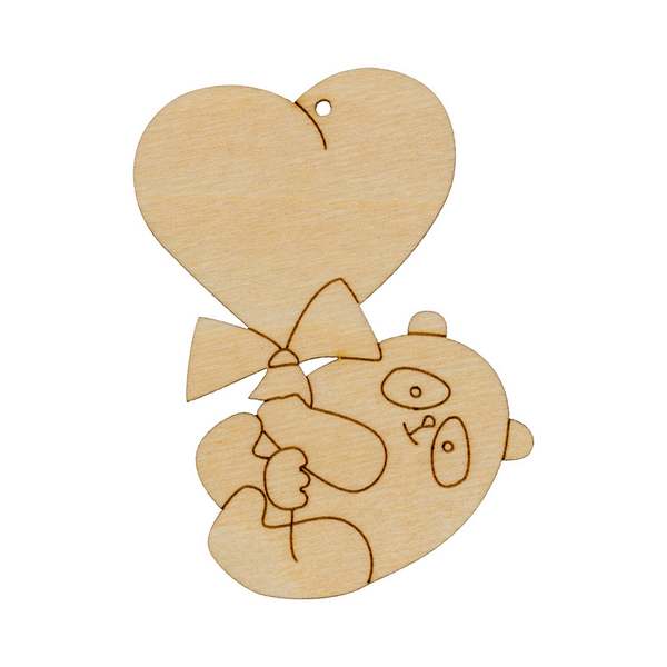 

Mr. Carving Заготовка для декорирования Подвеска Панда ВД-644, 8x6 см от Mr. Carving