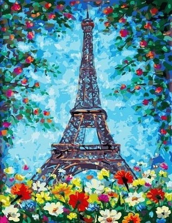 Картина по номерам Paintboy Эйфелева башня