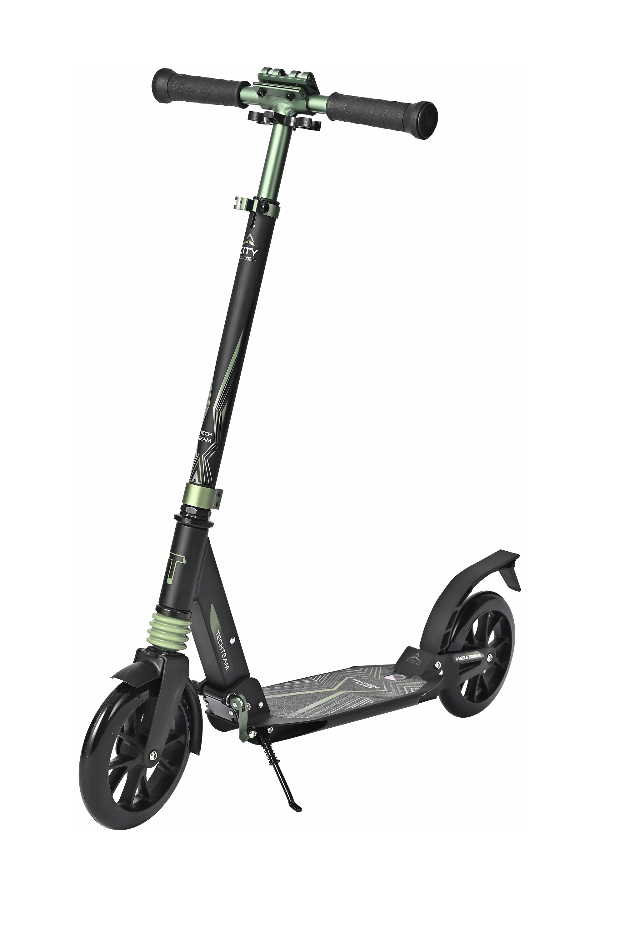 Самокат Tech Team City Scooter Green трюковый самокат tech team city scooter 2021