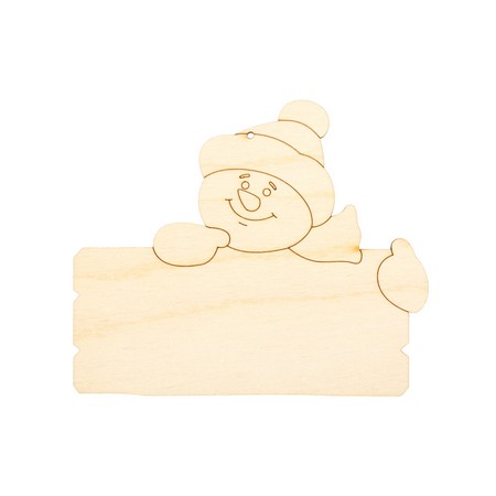 

Mr. Carving Заготовка для декорирования Табличка Снеговичок фанера ВД-948, 12x10 см от Mr.