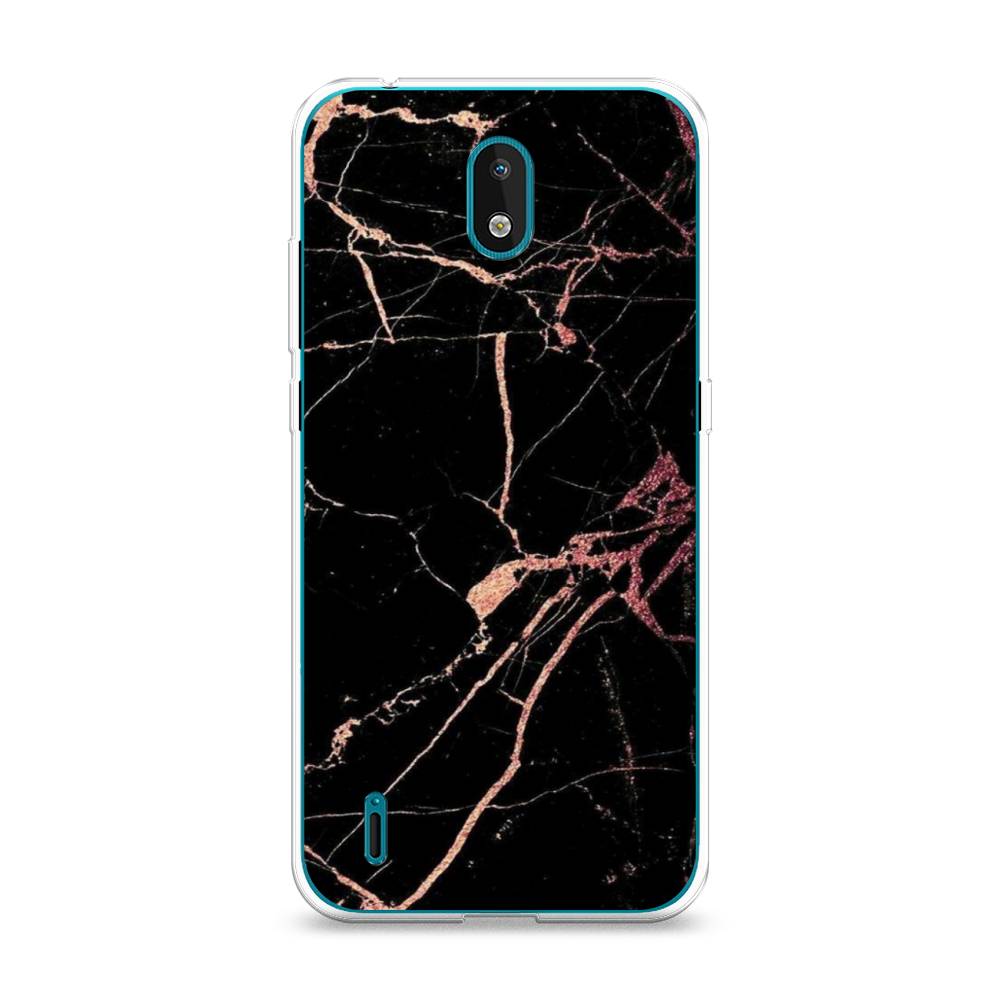 

Чехол Awog на Nokia 1.3 (2020) / Нокиа 1.3 (2020) "Мрамор розовое золото", Черный;розовый, 123950-3