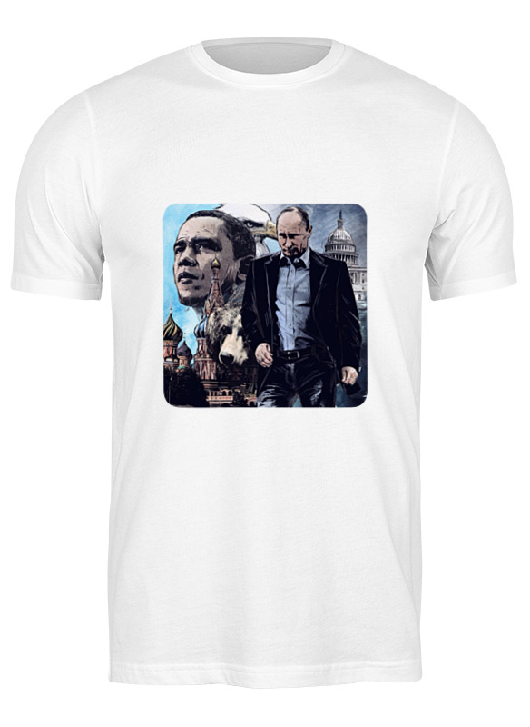 

Футболка мужская Printio Путин белая 2XL, Белый, Путин