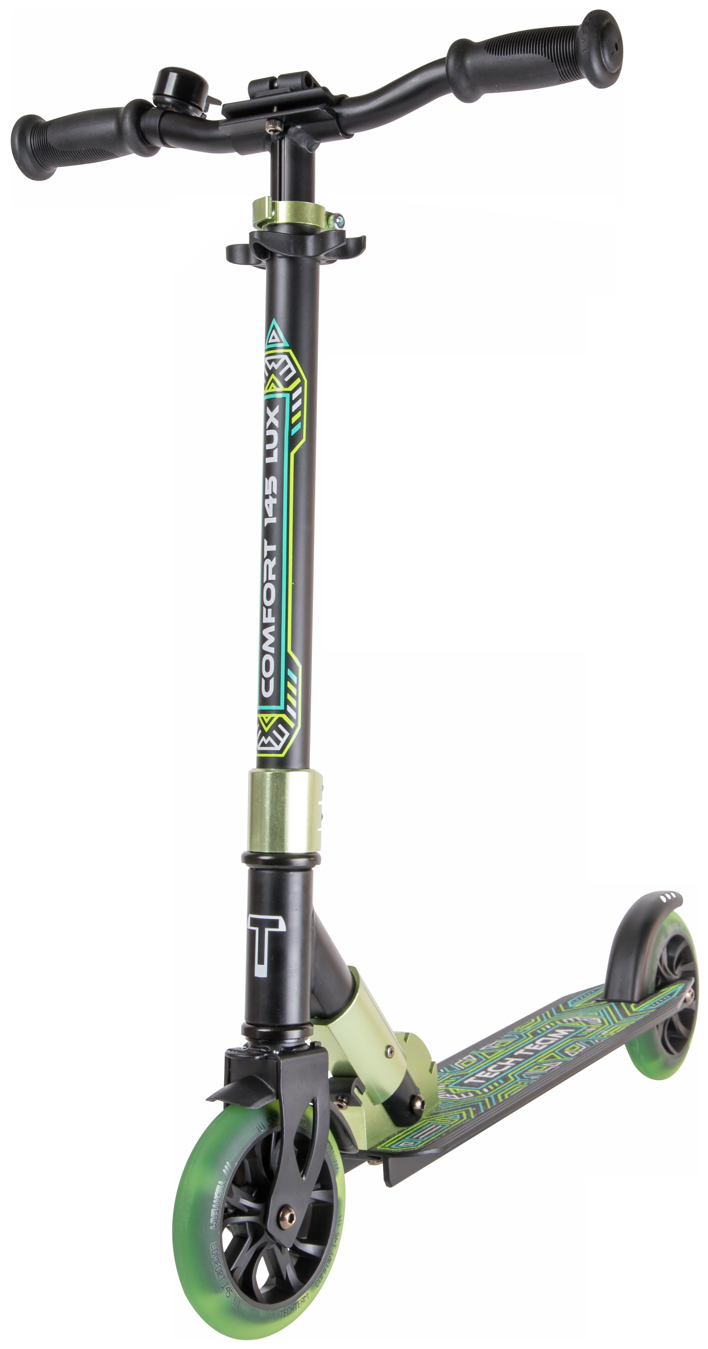 

Самокат Tech Team Comfort 145 Lux black/green 1/4