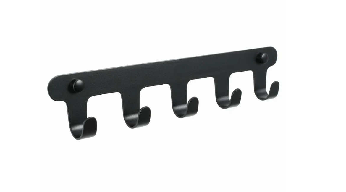 

Планка 5 крючка Fixsen PRACTICA, черный FX-805B-5