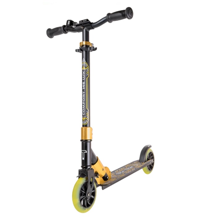 

Самокат Tech Team Comfort 145R Lux (black/yellow)
