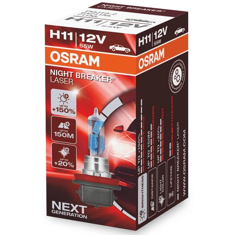 

Лампа галогенная автомобильная OSRAM 64211nl Night Breaker Laser H11