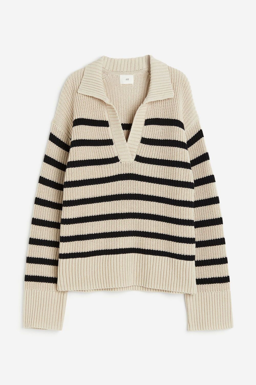 

Пуловер женский H&M 1208875 бежевый M, 1208875