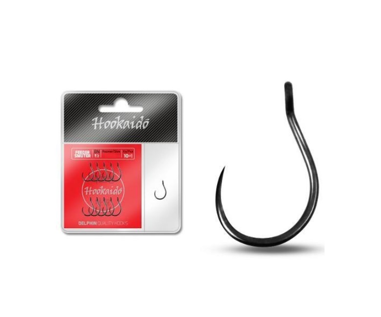 

Рыболовные крючки Delphin Hookaido Feeder Smuter Hooks 14, 10 шт., Hookaido Feeder Smuter Hooks