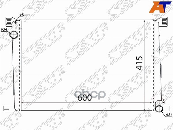 

Радиатор Mini Clubman 07-14/Countryman 10-16/Hatch 06-13/Paceman 12-16/Roadster 11-15 Sat