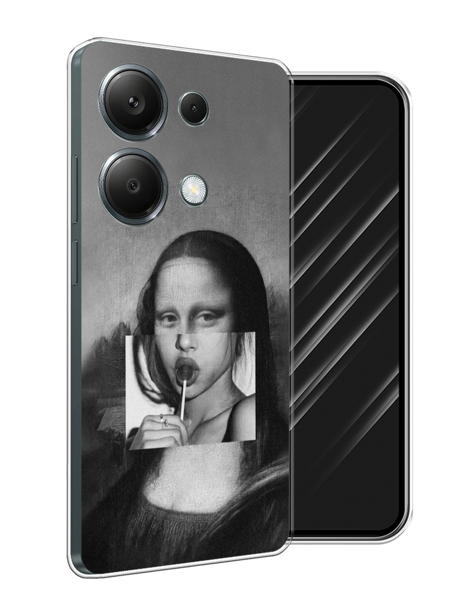 

Чехол Awog на Poco M6 Pro 4G "Mona Lisa sucking lollipop", Серый, 321750-1